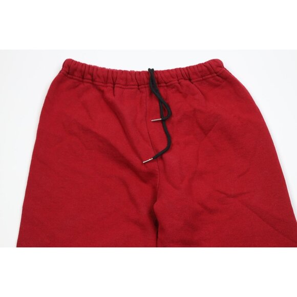 Vtg 90s Russell Athletic Mens Small Distressed Blank Sweatpants Joggers Red USA - Picture 2 of 10